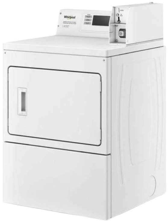 Whirlpool Commercial® 7.4 Cu. Ft. White Front Load Electric Dryer-2