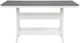 Signature Design by Ashley® Transville Gray Outdoor Counter Height Dining Table with White Base-1