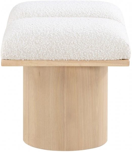 Meridian Furniture Pavilion 2-Piece Cream/Natural 36" Modular Bench-2