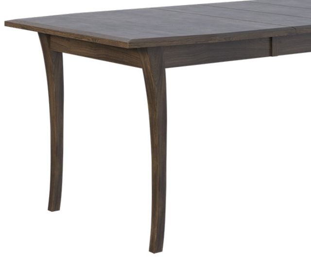 Country View Woodworking Customizable Henderson 48" Wormy Maple Top Dining Table with 4-Leaves and Brown Maple Legs-1