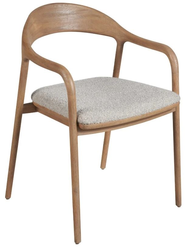 Universal Explore Home™ New Modern Medina Pebble/Natural Oak Echo Dining Arm Chair-0