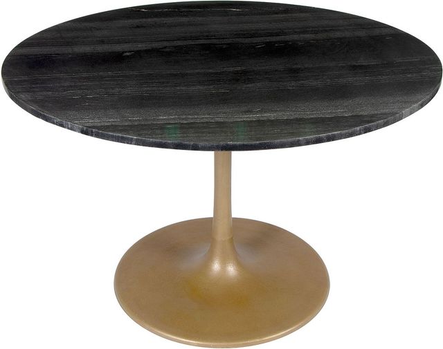 Zuo® Modern Taj Black Dining Table with Gold Base-0