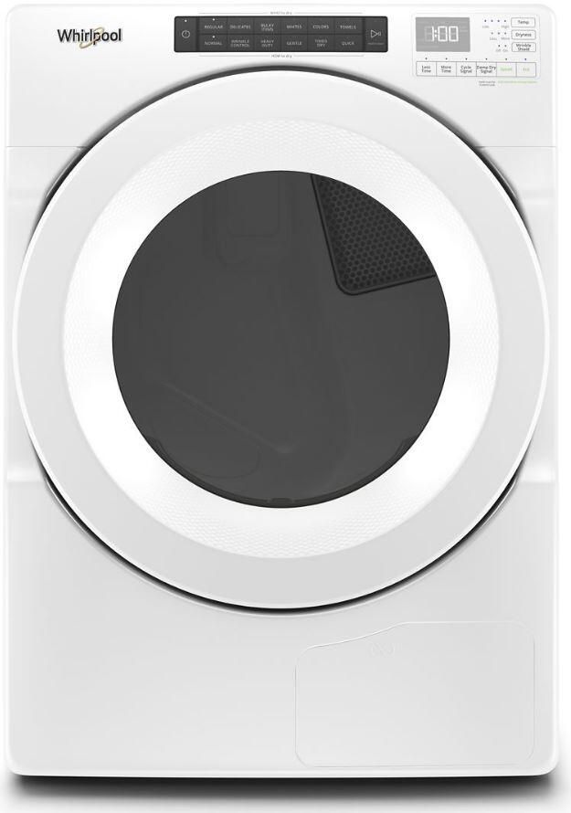 Whirlpool® 7.4 Cu. Ft. White Front Load Ventless Electric Dryer-0