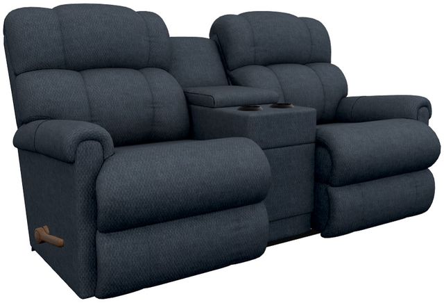 La-Z-Boy® Pinnacle Navy Manual Wall Reclining Loveseat with Console-0