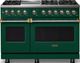 Viking® 5 Series 48" Ivy Pro Style Dual Fuel (LP) Range with Brushed Brass Trim-0