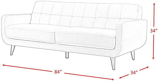Elements International Hadley 2-Piece Heirloom Charcoal Living Room Seating Set with Chair-3
