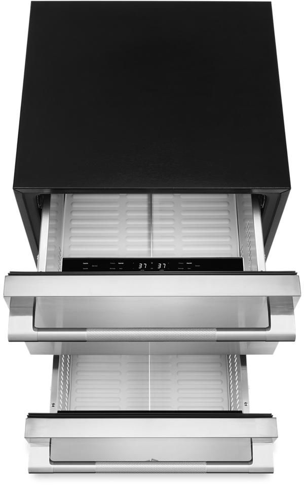JennAir® Rise™ 24" 4.7 Cu. Ft. Stainless Steel Double Refrigerator Drawers-1