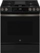 GE® 600 Series 30" Black Slate Slide In Gas Range-0
