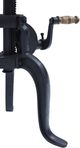 Jofran Inc. Global Archive Carter Natural Crank Table with Black Base-4