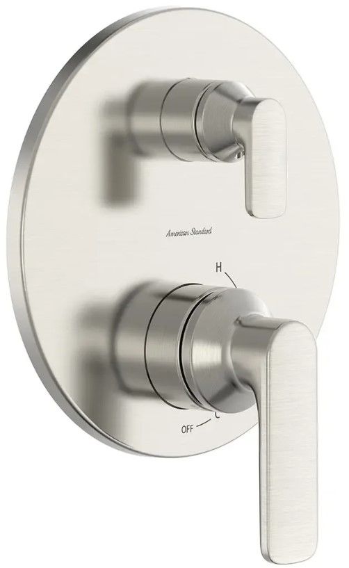American Standard Aspirations Brushed Nickel 2-Handle 2 or 3 Way Shower Diverter Trim with Cartridge-0