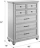 Emerald Home New Haven Oyster Shell 7-Drawer Chest-2