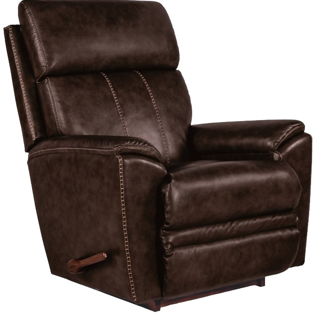 La-Z-Boy® Talladega Chestnut Leather Manual Rocking Recliner | LFD