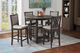 New Classic® Home Furnishings Amy 5-Piece Gray Counter Dining Set-1