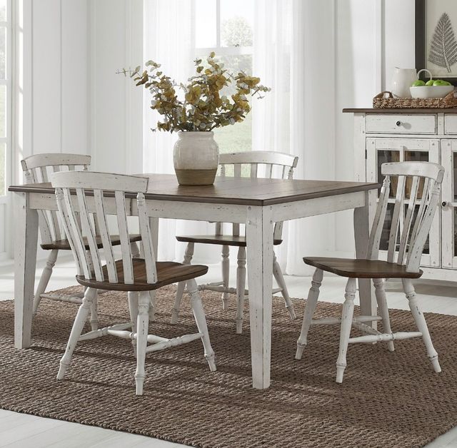 Liberty Furniture Al Fresco 5-Piece Graphite/Whitestone Dining Set-1