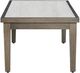 Signature Design by Ashley® Rainier Ranch Beige Aluminum/Stone Outdoor Coffee Table with Brown Base-2