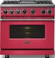 Viking® 7 Series 36" Valentine Pro Style Dual Fuel Range with Griddle-2