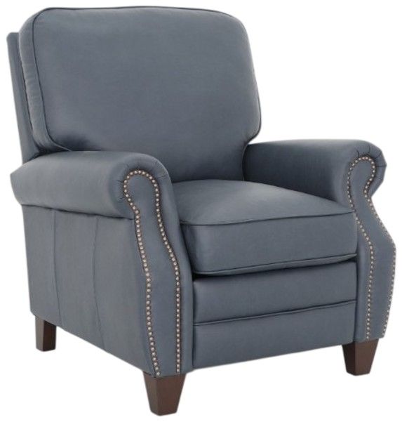 BarcaLounger® Briarwood Santa Fe Ocean Leather Manual Recliner-0