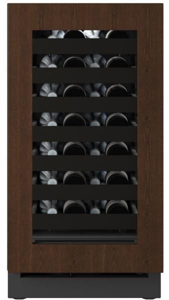 U-Line® Seamless Collection 18" 3.5 Cu. Ft. Panel Ready Wine Refrigerator with Glass Door-2