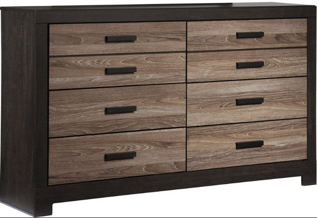 Signature Design by Ashley® Harlinton 4-Piece Charcoal/Warm Gray King Sleigh Bed Set-2