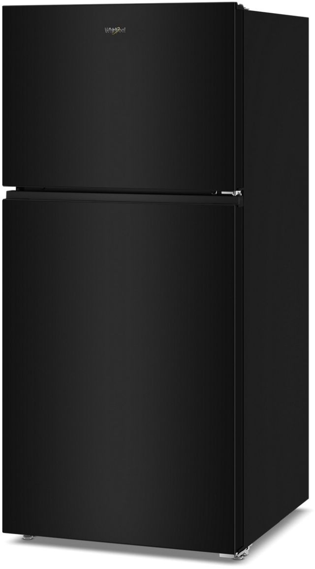 Whirlpool® 30" 19.3 Cu. Ft. Black Top Freezer Refrigerator with Total Coverage Cooling-3