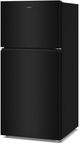 Whirlpool® 30" 19.3 Cu. Ft. Black Top Freezer Refrigerator with Total Coverage Cooling-3