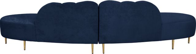 Meridian Furniture Divine 2-Piece Navy Velvet Sectional-3