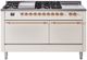 Ilve® Nostalgie II Series 60" Antique White Pro Style Dual Fuel Range-0