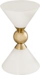 TOV Furniture Balhi White Side Table-0