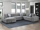 Homelegance® Raife 4-Piece Gray Sectional with Left Chaise-1