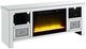 ACME Furniture Noralie Mirrored TV Stand with Fireplace-0