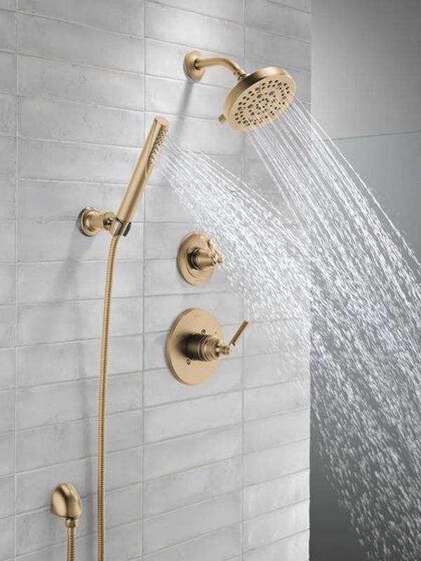 Delta Saylor® Champagne Bronze 3-Setting 2-Port Diverter Trim -1