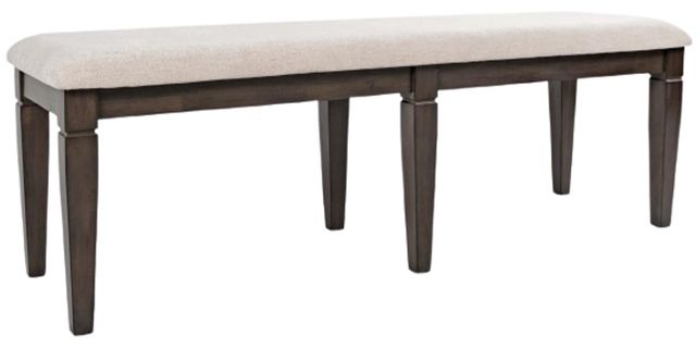 Jofran Inc. Lincoln Square Cream/Espresso Dining Bench-0