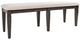 Jofran Inc. Lincoln Square Cream/Espresso Dining Bench-0