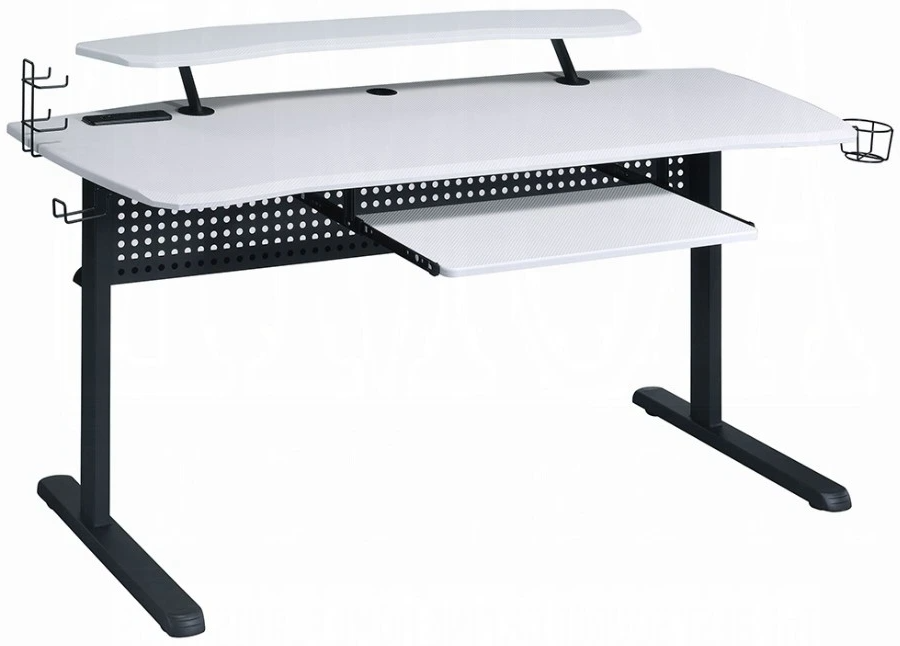 ACME Furniture Vildre Black/White Gaming Desk | My Family