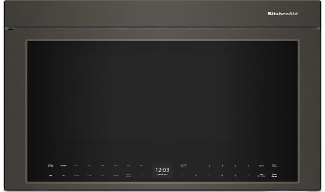 KitchenAid® 30" 1.1 Cu. Ft. Black Ore Over the Range Microwave-0