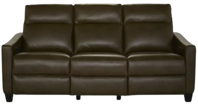La-Z-Boy® Quinault Dark Chocolate Leather Power Reclining Sofa with Headrest-3