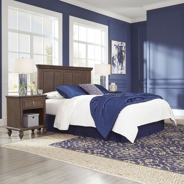 homestyles® Southport 3-Piece Distressed Oak Queen Headboard Set-1