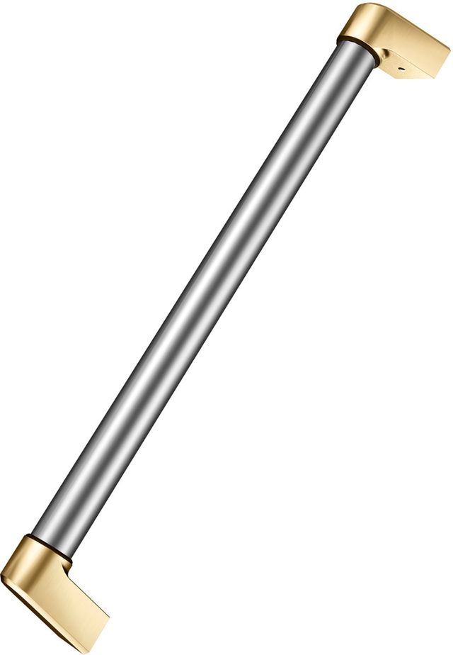Bertazzoni Stainless Steel Dishwasher Handle Kit with Gold Finials-0