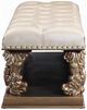 ACME Furniture Constantine Brown/Light Gold Leather Bench-4