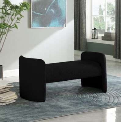 Meridian Furniture Peyton Black Bench-2