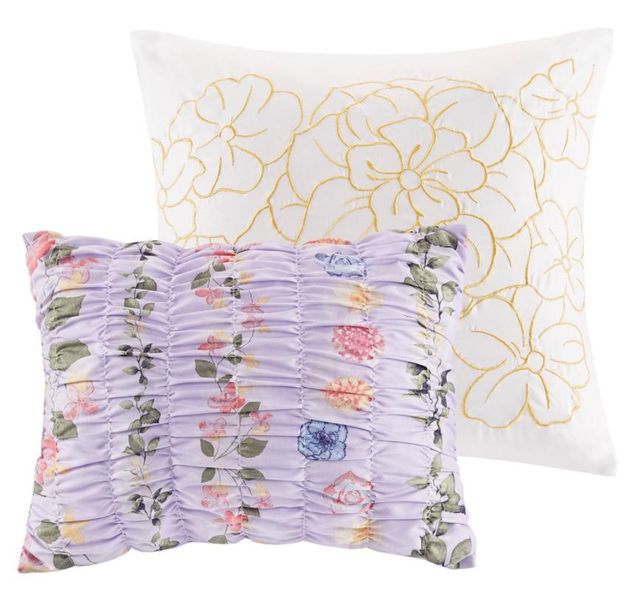 Olliix by Intelligent Design Navi Purple Full/Queen Printed Comforter Set-2