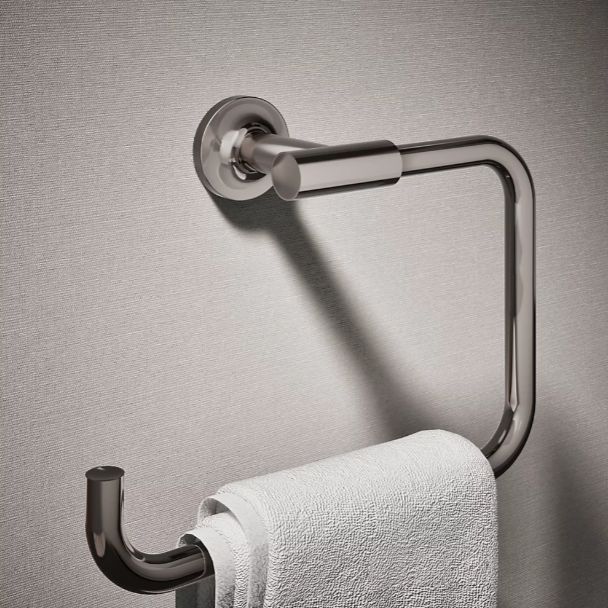 KOHLER® Purist® Vibrant Titanium Towel Ring-1