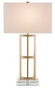 Currey & Company Devonside Coffee Brass Table Lamp-1