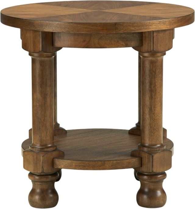 Signature Design by Ashley® Chadworth Medium Brown Round End Table-2
