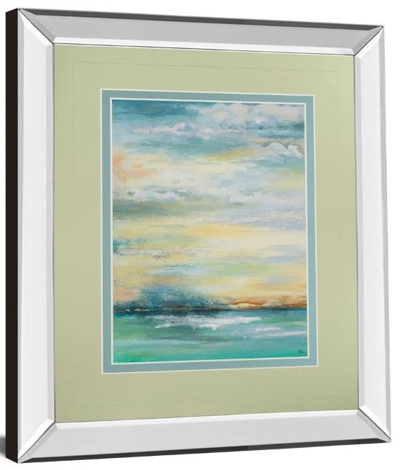 Classy Art Misty Morning by Patricia Pinto Mirror Framed Wall Art-1