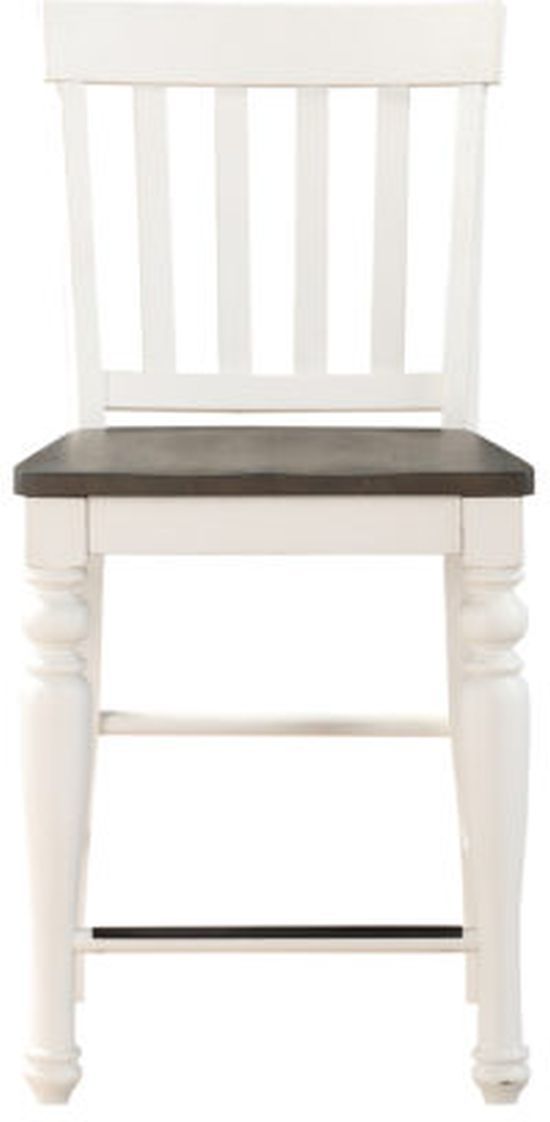 Steve Silver Co. Joanna 2-Piece Brown/White Counter Stool Set-4
