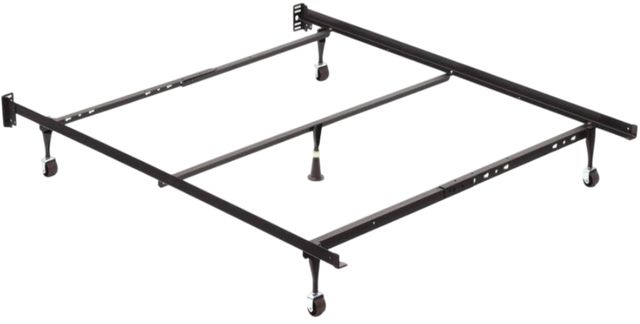 W.Silver Products Twin/Full/Queen Standard Bed Frame with Rollers-0