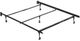 W.Silver Products Twin/Full/Queen Standard Bed Frame with Rollers-0