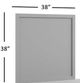 Jofran Inc. East Hampton Distressed Gray Mirror-1
