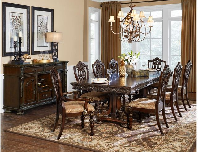 Homelegance® Catalonia Dark Cherry/Multi-Color Side Chair-3